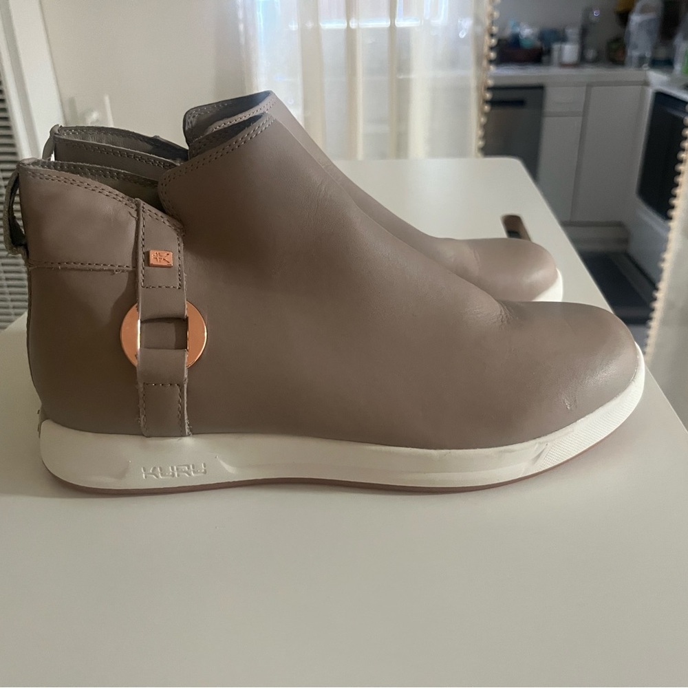 KURU Taupe Slip-On Boots